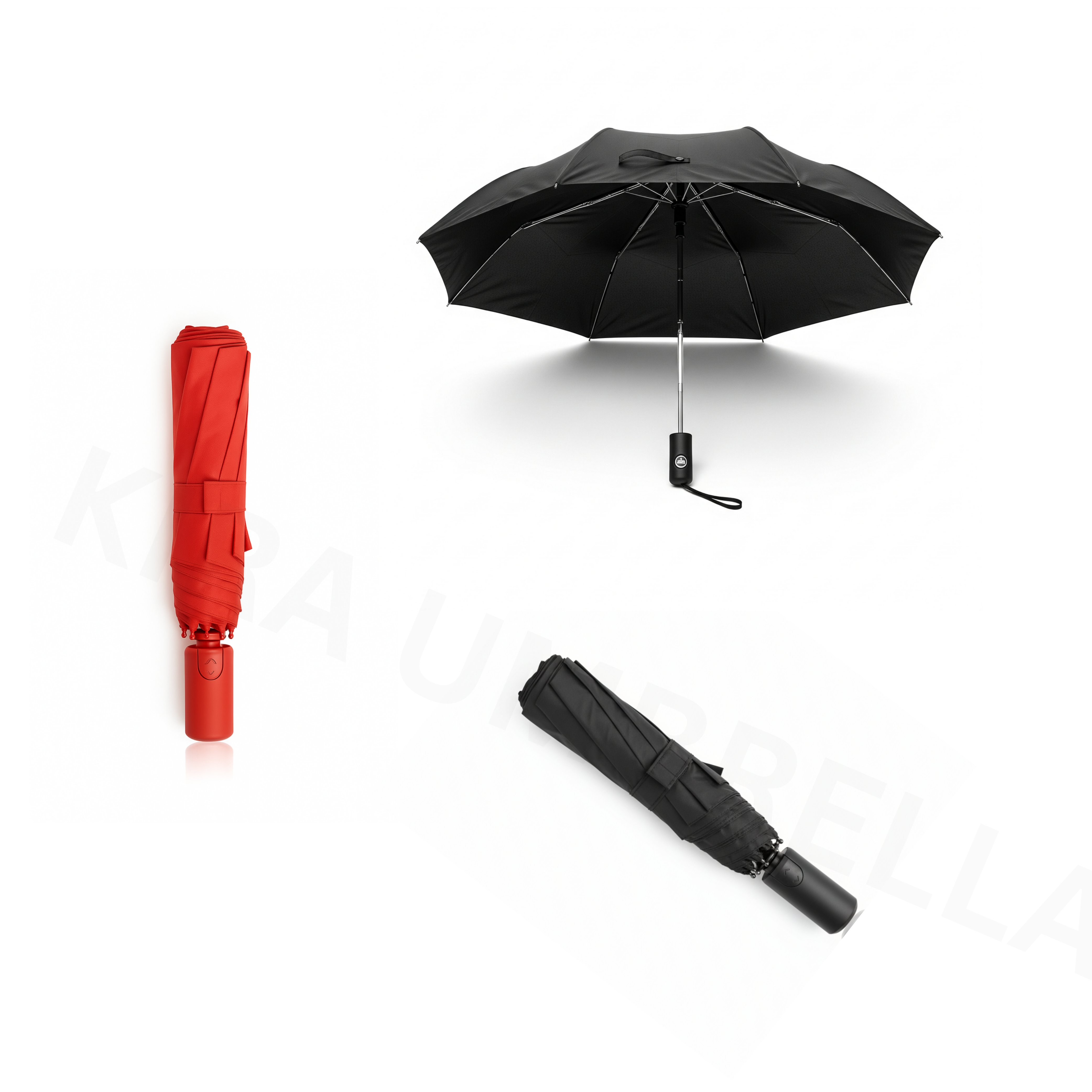 Kira Umbrella - 3 Fold Travel Comfort - Open
